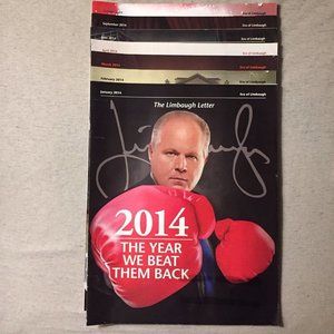 Rush Limbaugh Magazine The Limbaugh Letter 7 Issues 2014 Conservative Politics